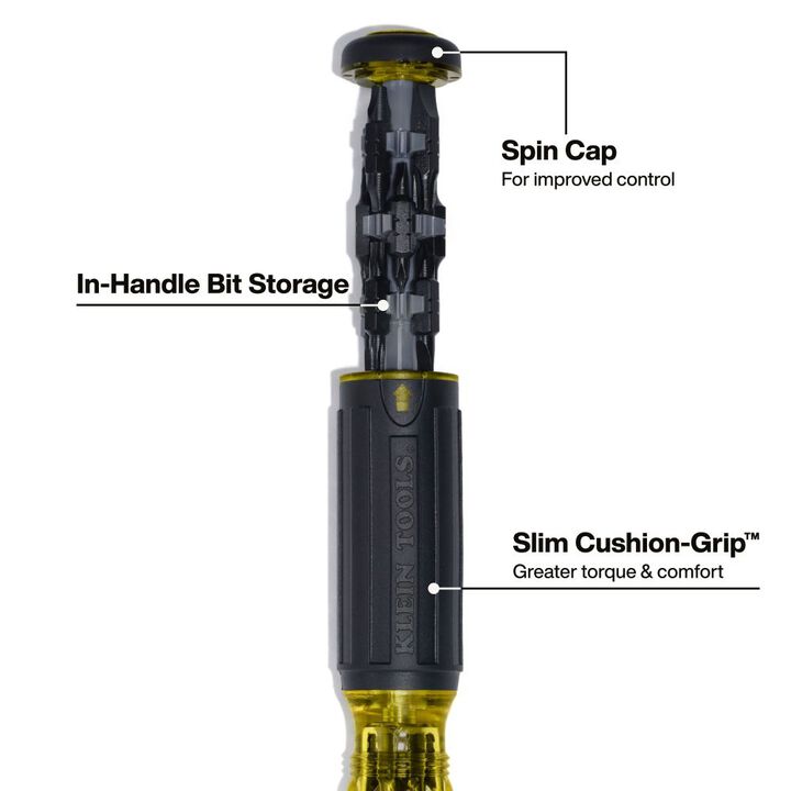 Klein Tools 27 in 1 Impact Rated Multi-Bit Screwdriver, large image number 4