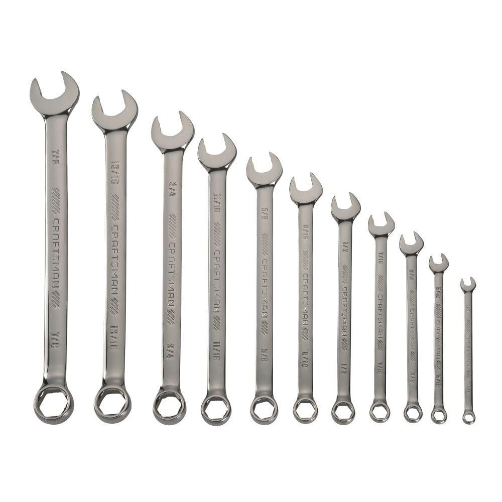 CRAFTSMAN OVERDRIVE SAE Wrench Set, 11 Piece - CMMT87711
