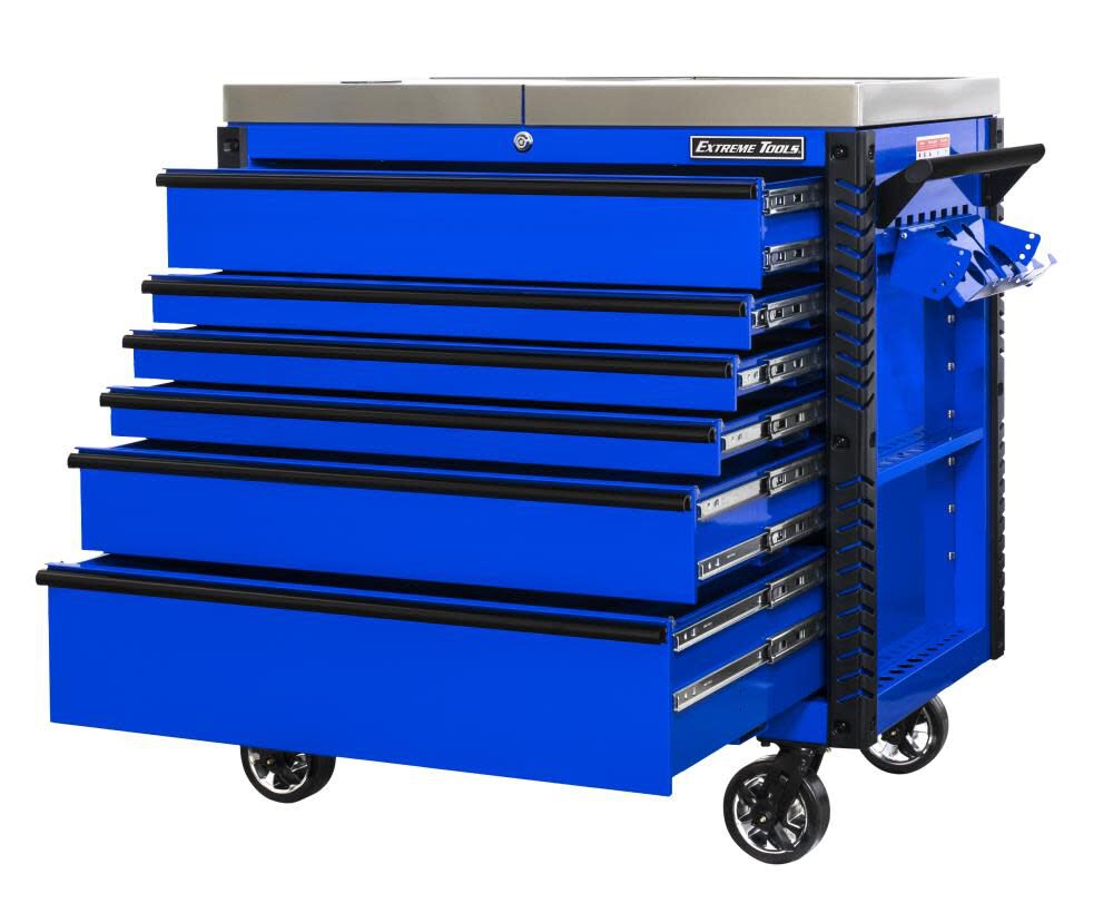 Extreme Tools 41in Tool Cart Stainless Steel, large image number 1