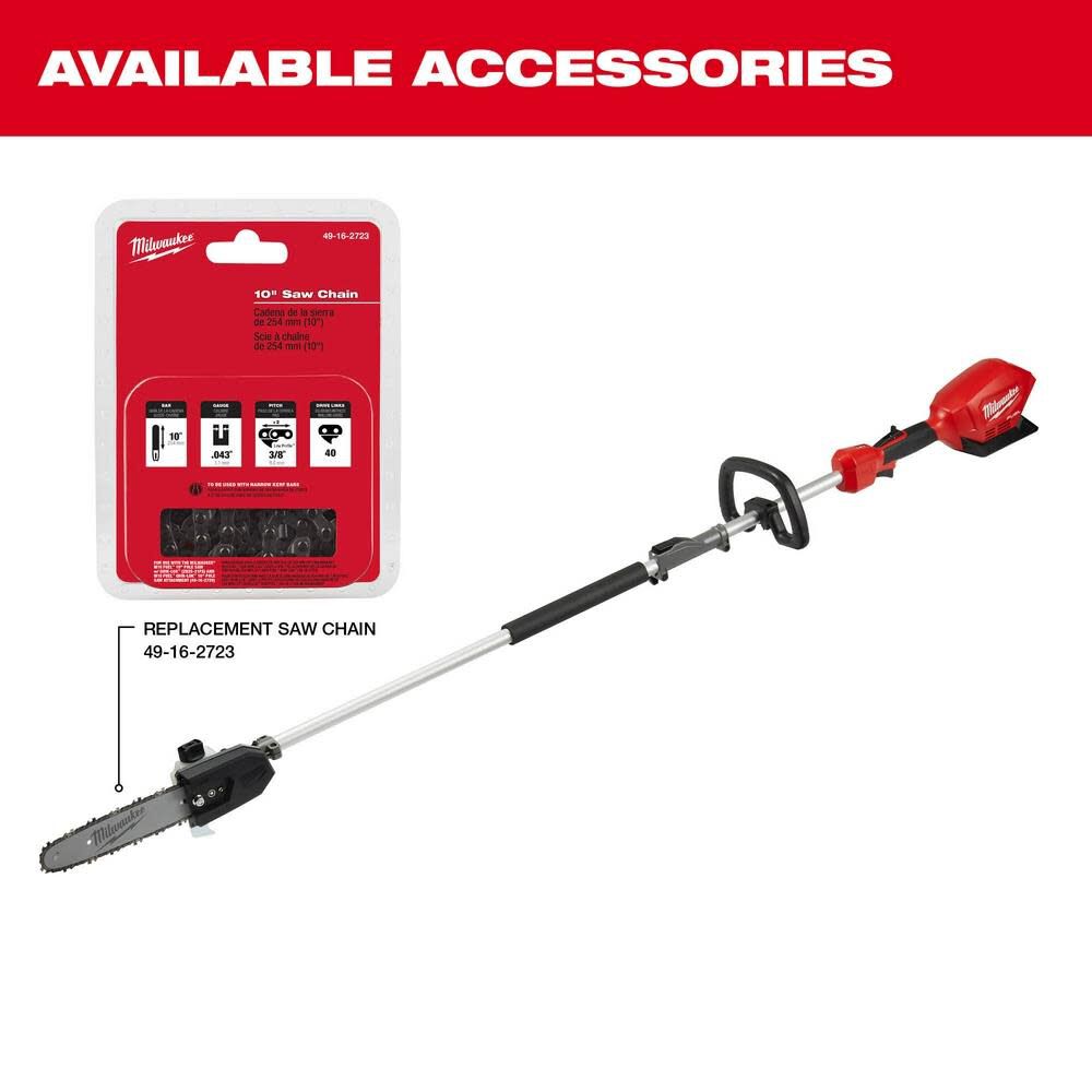 Milwaukee M18 FUEL 10inch Pole Saw with QUIK LOK Reconditioned Bare Tool 2825 80PS Acme Tools