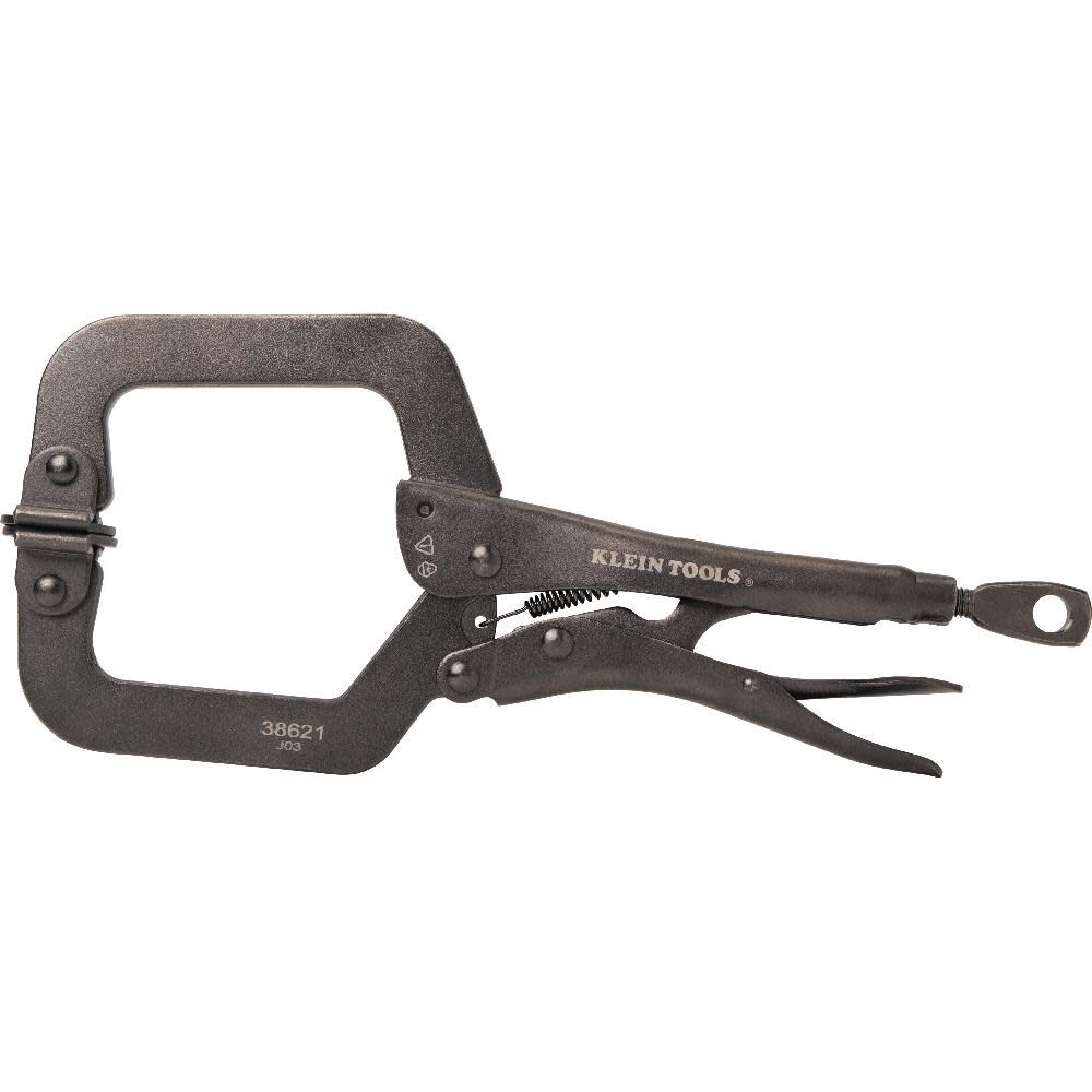 Klein Tools C-Clamp Locking Pliers with Swivel Jaws, 9 Inch, large image number 7