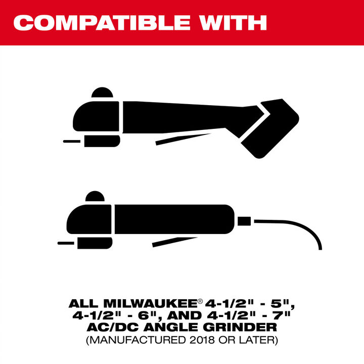Milwaukee 4-1/2 Inch - 5 Inch Surface Grinding Dust Shroud, large image number 1