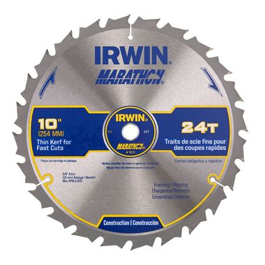 Irwin Tools Marathon Carbide Table / Miter Circular Blade 10in, large image number 2