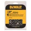 DEWALT 8" Chainsaw Chain Replacement for DCCS623 and DCPS620, 2 Pieces, small image number 3