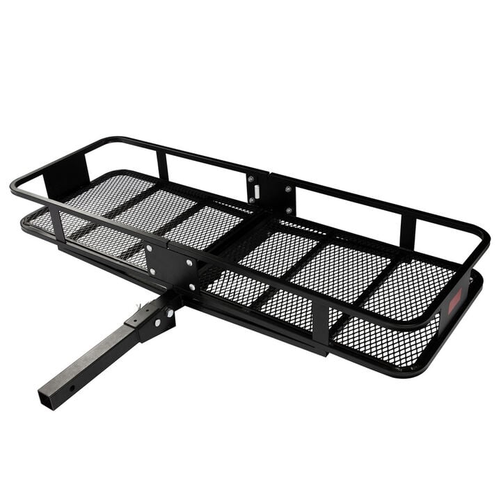 Erickson Mfg Heavy-Duty Folding Steel Hitch Cargo Carrier, 500 lb Capacity 60 Inch x 20 Inch