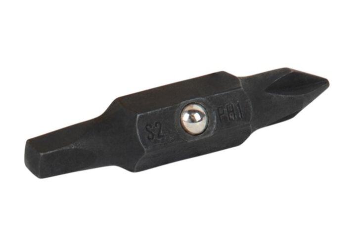 Klein Tools Replacement Bits, #1 Phillips and #2 Square, 2 Pieces, large image number 1