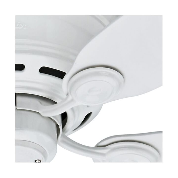 Hunter Fan Low Profile IV Ceiling Fan 42in Indoor White Snow White, large image number 2