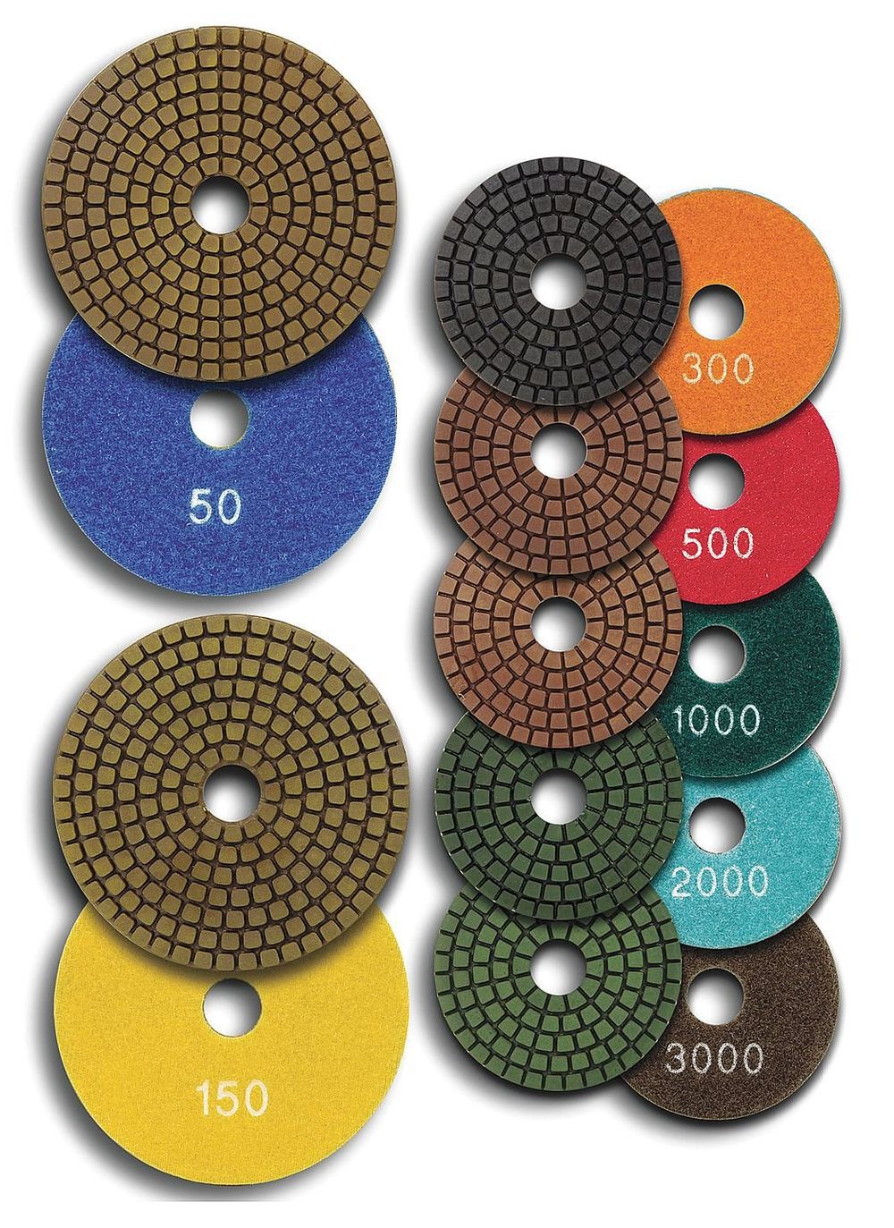 Diamond Vantage 5 Inch x 3 mm x 5/8 Inch 500 Grit Standard Wet Polishing Pad, large image number 2