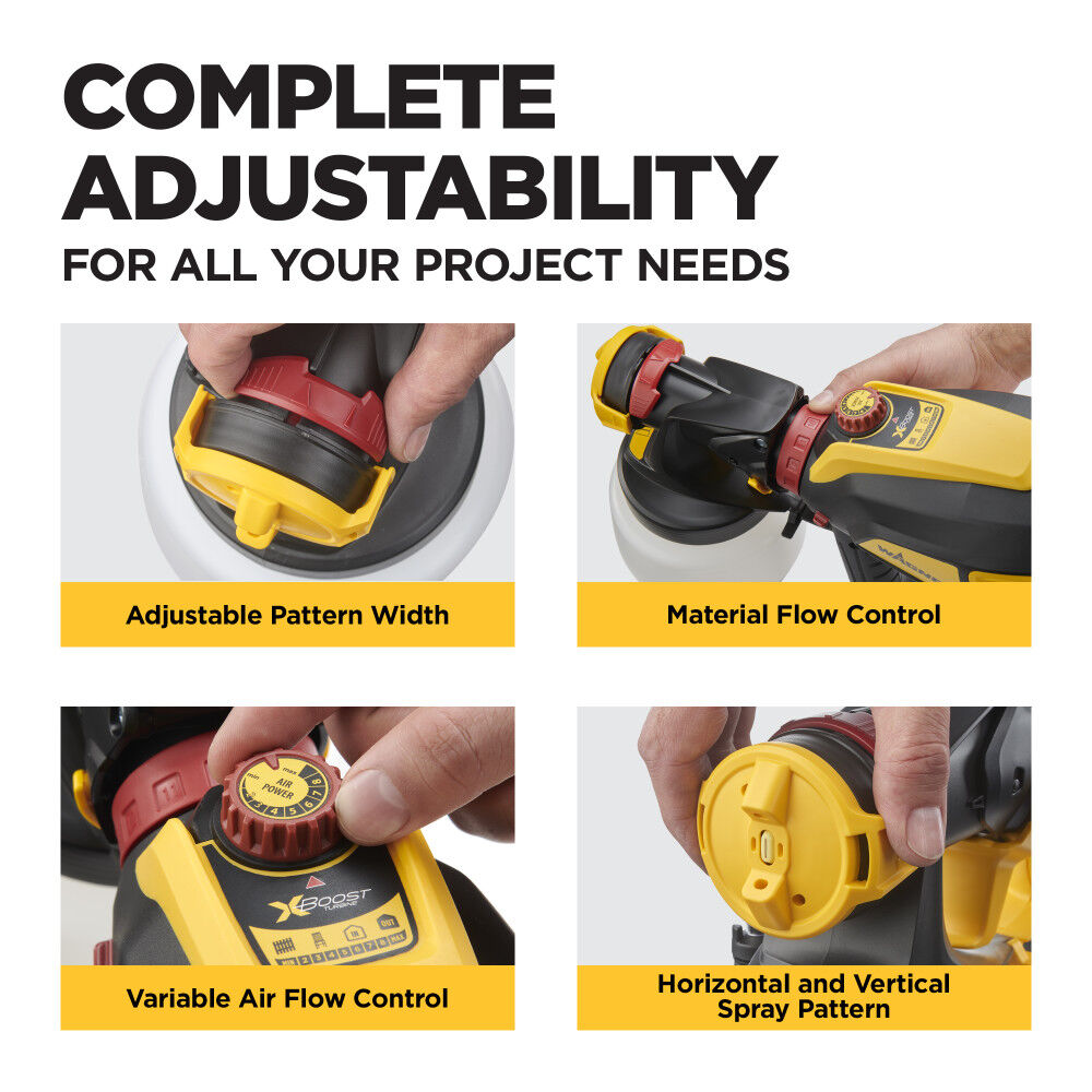 Wagner FLEXiO 3550 18V Cordless Paint Sprayer Kit with 2 Batteries & Charger, large image number 4