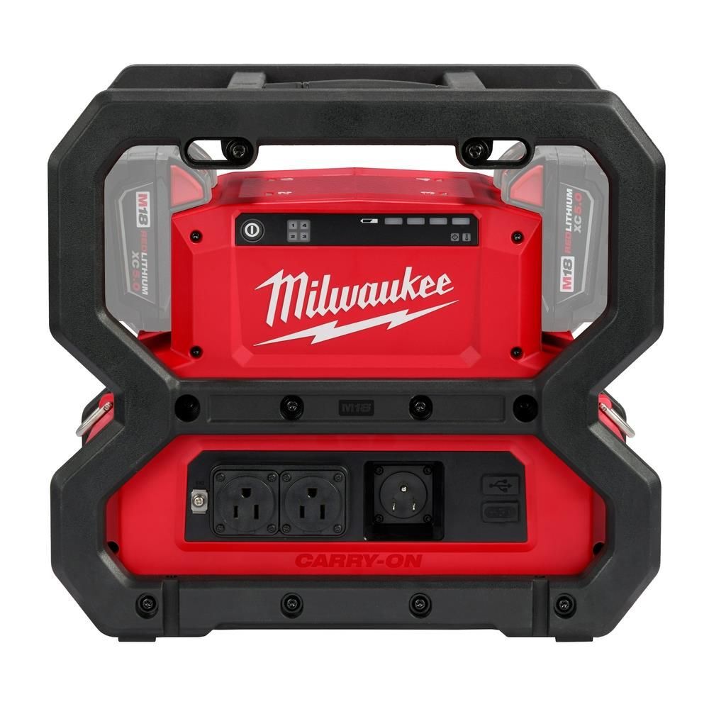 Milwaukee M18 Carry-On 3,600 Watt Lithium-Ion Battery Portable Power Supply (Bare Tool), large image number 13