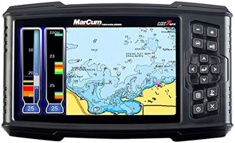 MarCum MX7 Digital Sonar System 7 in LCD Dual Beam with GPS MX7GPS
