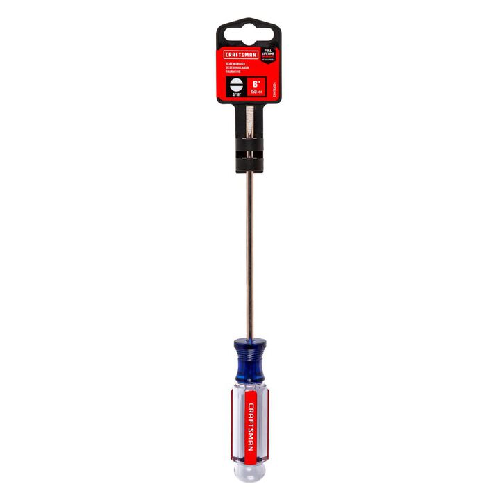 CRAFTSMAN 3/16 Inch x 6 Inch Cabinet Slotted Acetate Screwdriver, large image number 4