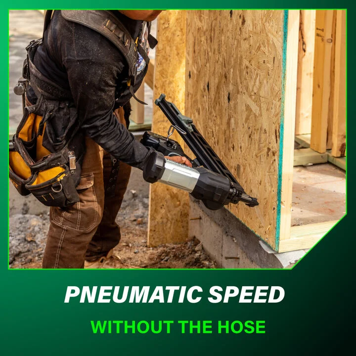 Metabo HPT Cordless Pneumatic 18V 21 Degree Plastic Strip Framing Nailer Kit, large image number 10