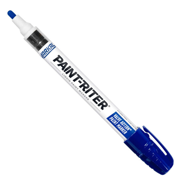 Markal Paint-Riter Valve Action Liquid Paint Marker, Blue