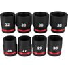 Milwaukee Impact Socket 3/4in Drive Standard Metric 6 Point 8pc, small image number 1