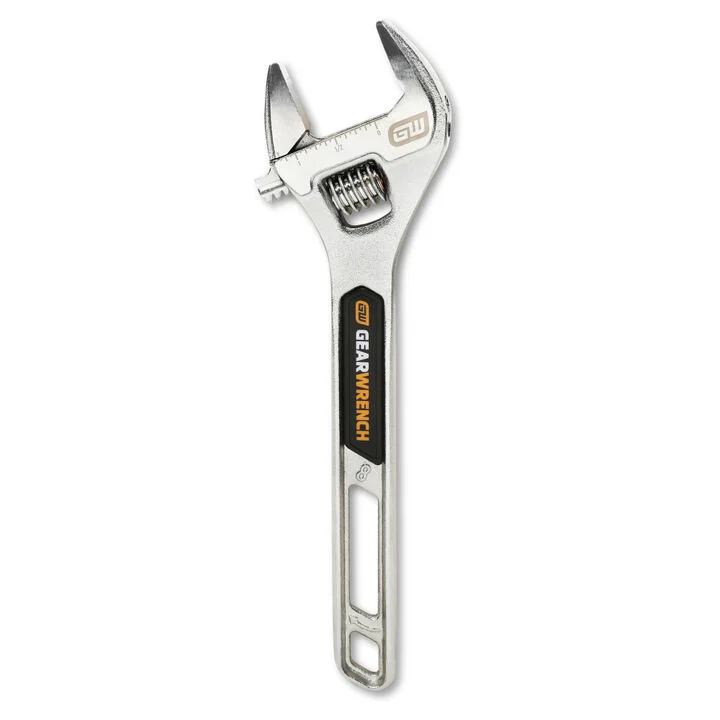 GEARWRENCH 8 Inch Chrome Plated Adjustable Wrench