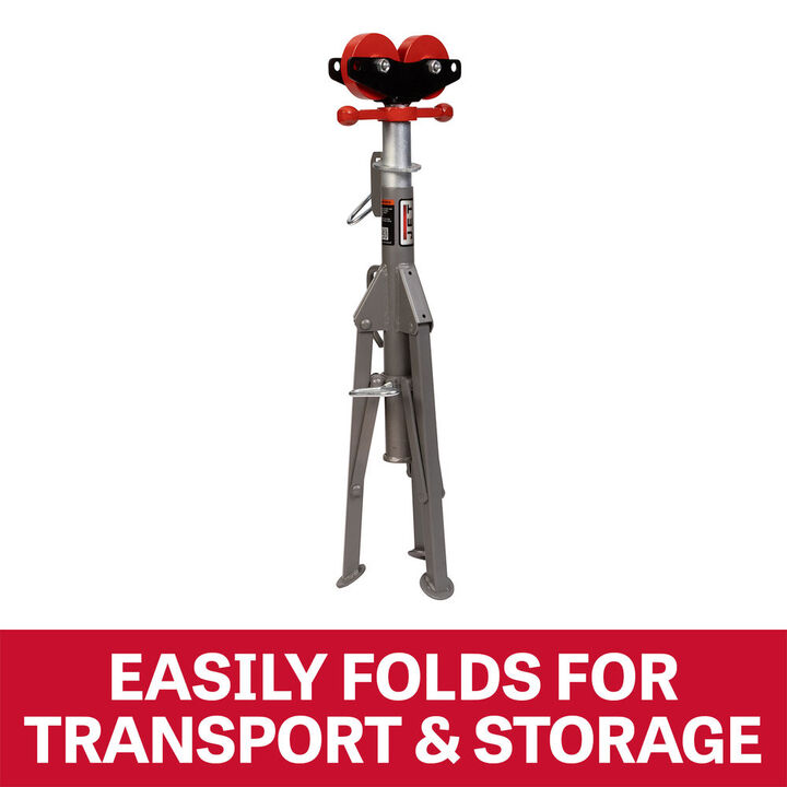 JET Folding Pipe Jack Stand with Steel Rollers, large image number 3