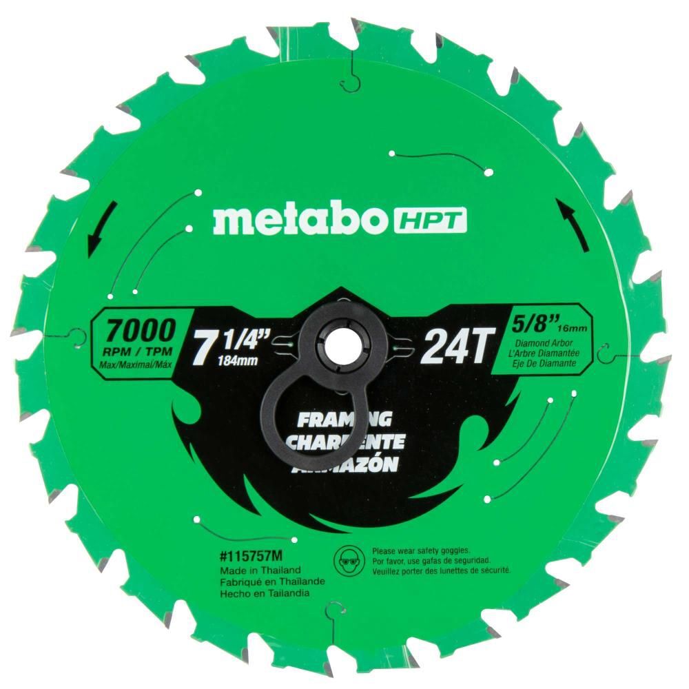 Metabo HPT Framing 7-1/4 Inch 24-Tooth Saw Blade, large image number 2