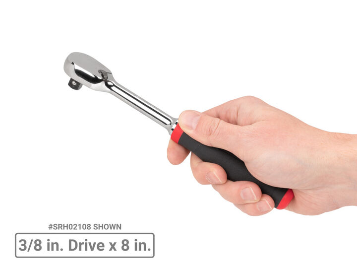 Tekton 1/4, 3/8, 1/2 Inch Non-QR Comfort Grip Ratchet Set, 3 Pieces, large image number 6