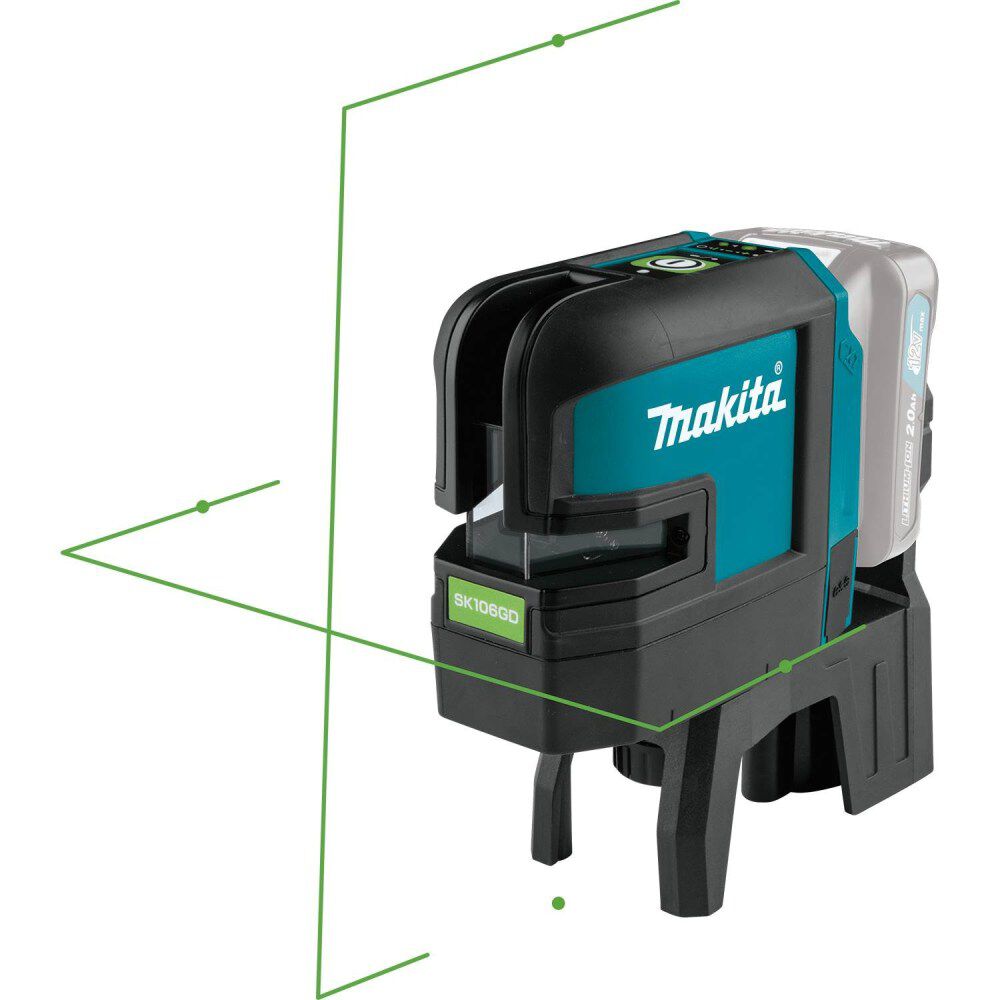 Makita 12V max CXT Self-Leveling Cross-Line/4-Point Green Beam Laser (Bare Tool), large image number 7