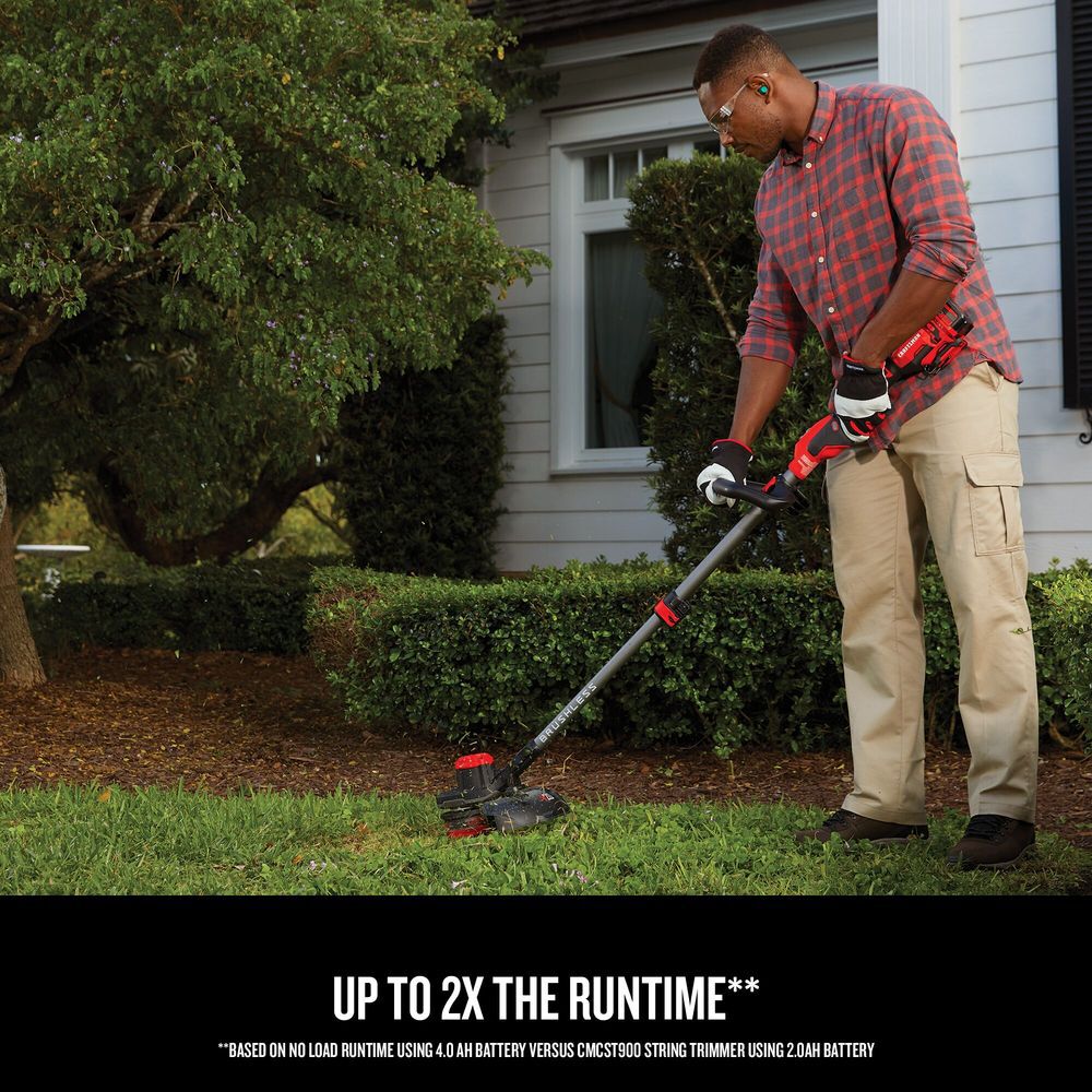 CRAFTSMAN V20 Brushless WEEDWACKER 13 Inch String Trimmer Kit, large image number 7