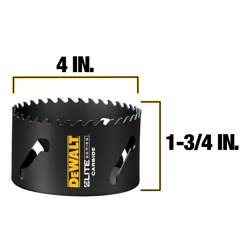 DEWALT ELITE SERIES Metal Cutting Carbide Hole Saws 4in, large image number 2