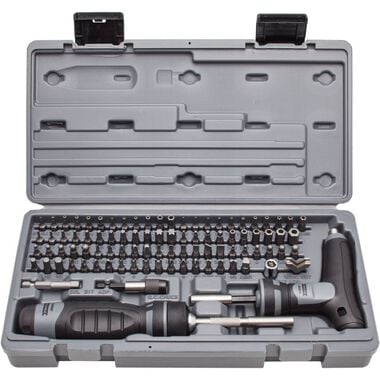 Proto 91 Piece Multibit Set with Ratcheting Screwdriver and T-Handle, large image number 0