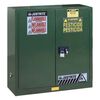 Justrite 30 Gallon Green Manual Close Safety Cabinet, small image number 1