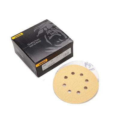 Mirka Gold 5 In. 8 Hole Grip Vacuum Disc P80