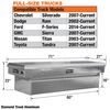 Buyers Products Company 23 Inch x 27 Inch x 71 Inch Diamond Tread Aluminum Crossover Truck Box, small image number 2