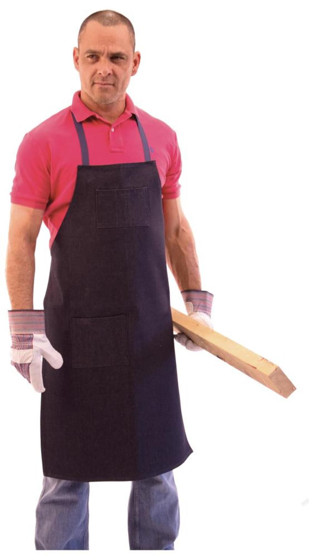 ERB F4 Indigo Denim Bib Apron OSFM – 18004E1