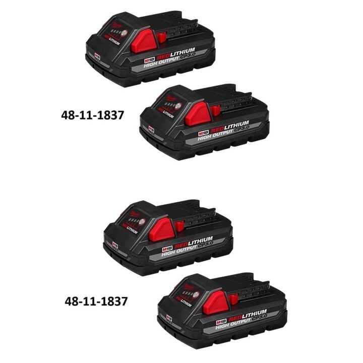 Milwaukee M18 REDLITHIUM HIGH OUTPUT CP 18V 3Ah Lithium Ion Power Tool Battery Pack with Fuel Indicator, large image number 1