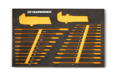 GEARWRENCH SAE/Metric Ratcheting Wrench and Hex Key Set 90T 44pc, large image number 6