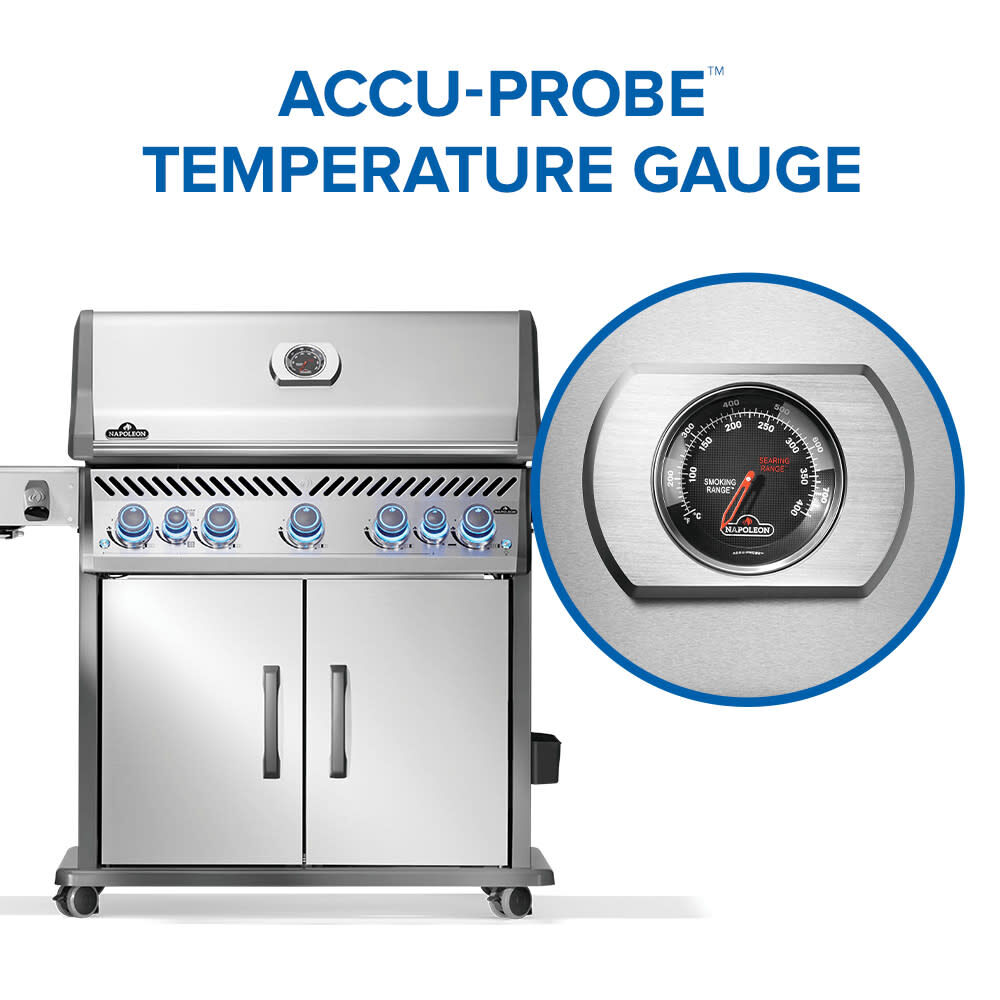 Napoleon Rogue PRO-S 625 RSIB 5 Burner Propane Gas Grill with Infrared Burner, large image number 6