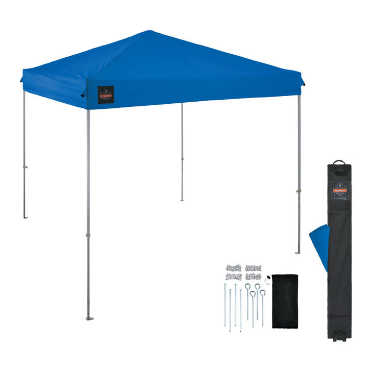 Ergodyne 10 Ft x 10 Ft Lightweight Pop-Up Tent Blue