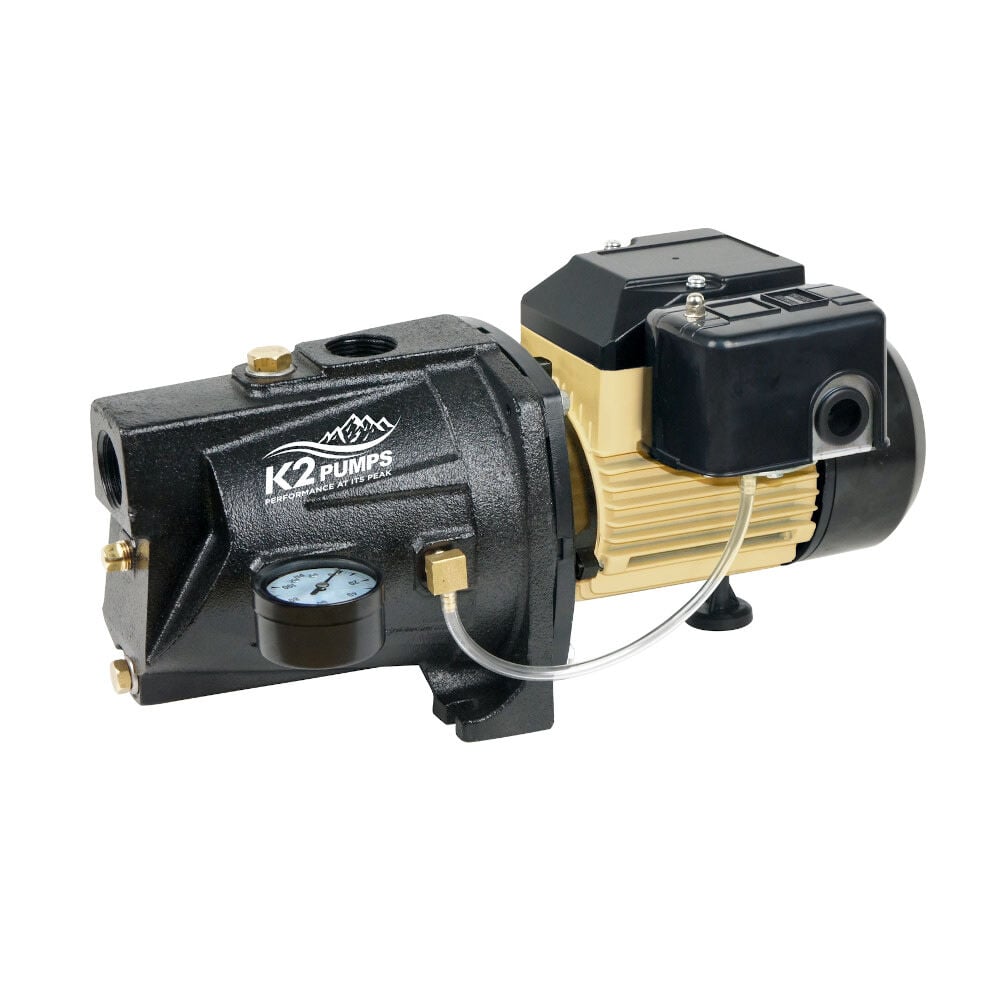K2 Pumps 1/2 HP 115V/230V Cast Iron Shallow Well TEFC Jet Pump, large image number 1