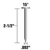 Metabo HPT 2 1/2in Electro Galvanized Wire Coil Siding Nails 3600qty, small image number 2