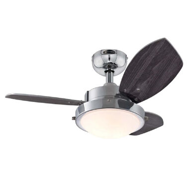 Westinghouse 30in Wengue Chrome LED Indoor Ceiling Fan