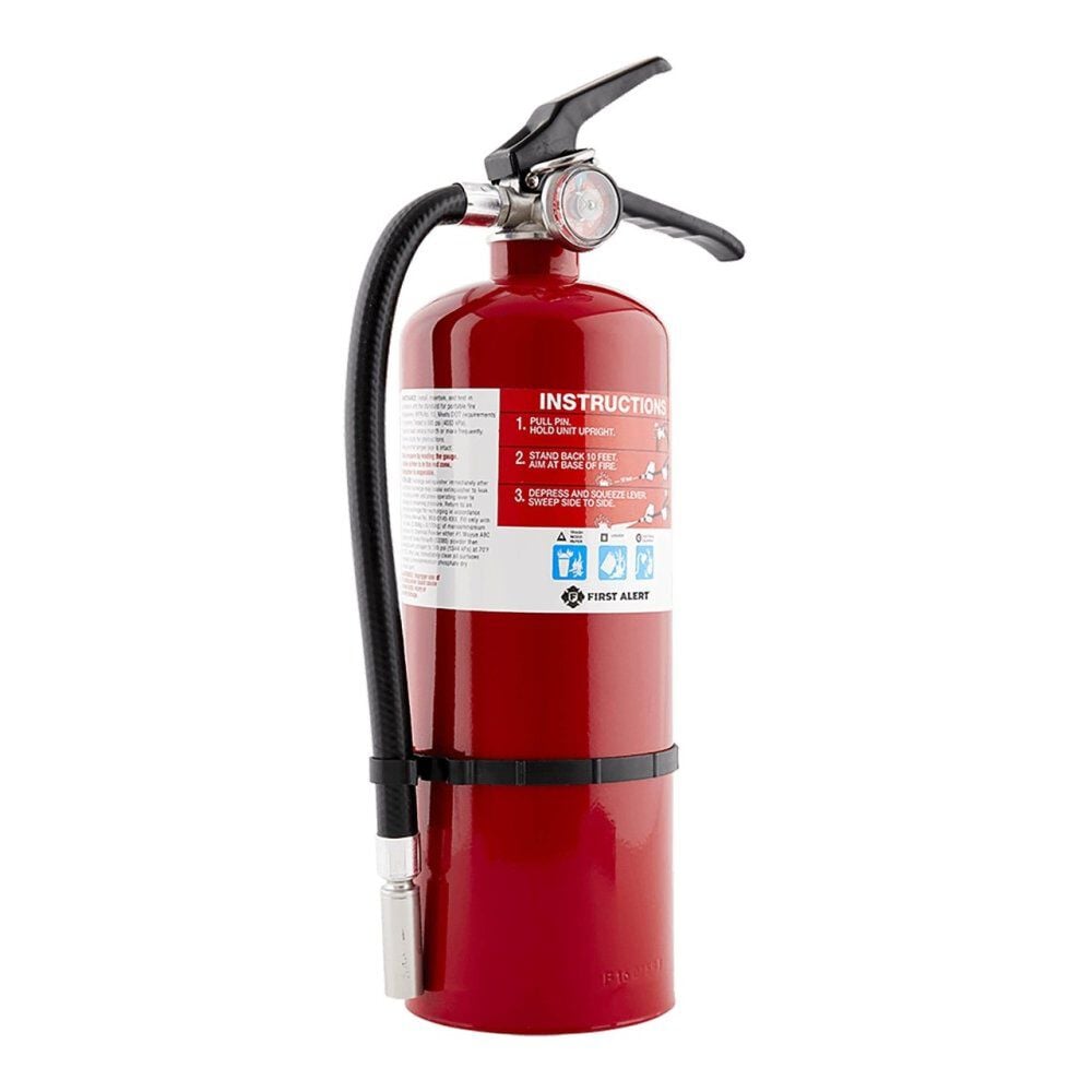 First Alert Red Rechargeable Compliance Fire Extinguisher – 5038334