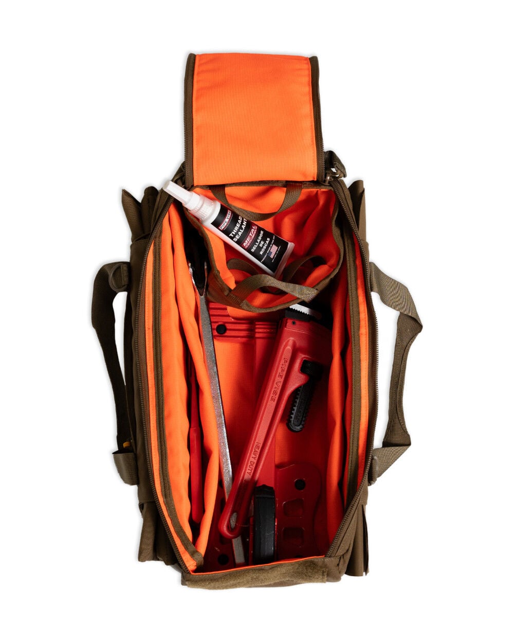 Pipe Vise 19.5 Inch x 8 Inch x 5 Inch Heavy-Duty 1000D Cordura Go Bag, large image number 2