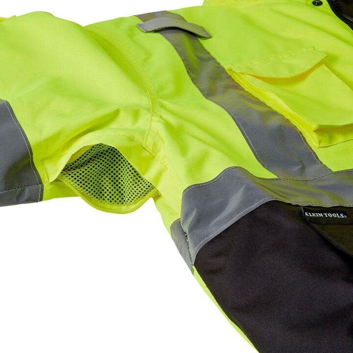 Klein Tools High-Visibility Bomber Jacket, large image number 10