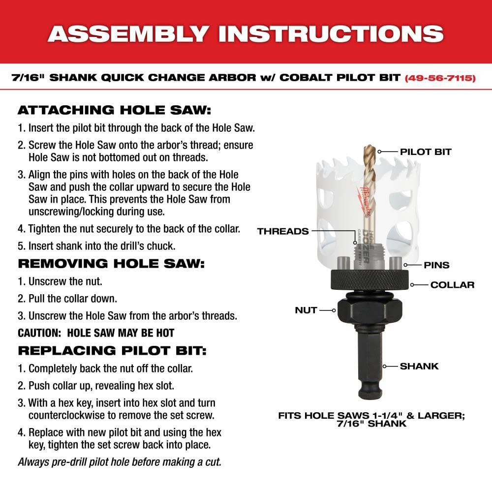 Milwaukee Hole Dozer Electricians Hole Saw Kit 19pc 49 22 4105 Simolary simolary.com 11