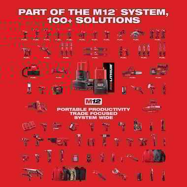 Milwaukee M12 Mounting Fan with 2.0Ah Battery & Charger Starter Kit Bundle, large image number 10