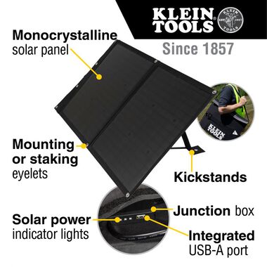 Klein Tools Portable Solar Panel 60W, large image number 2