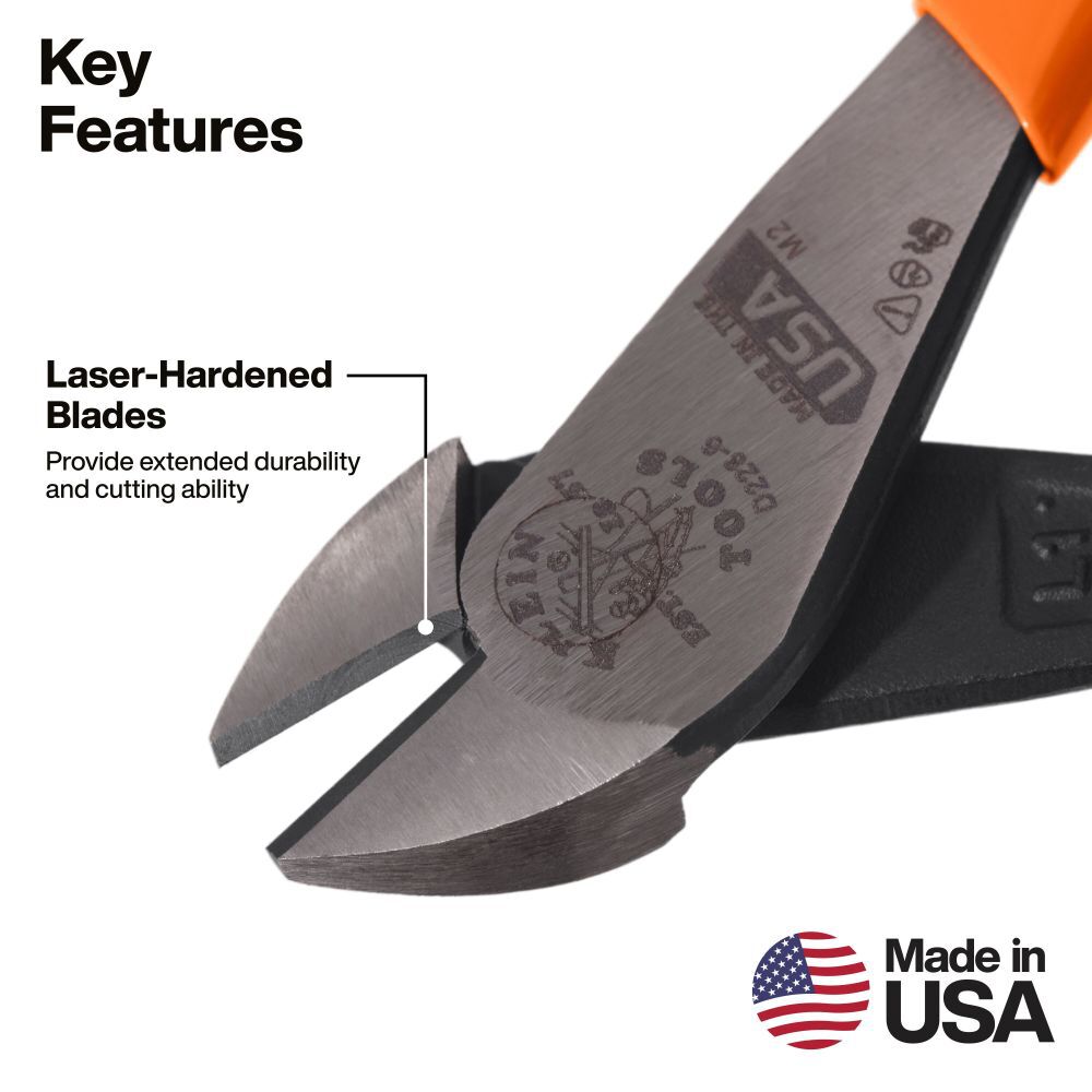 Klein Tools 6 Inch High-Leverage Diagonal Cutting Pliers, large image number 2