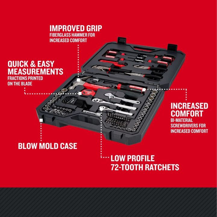 CRAFTSMAN 102Pc Mixed Mechanics Tool Set, large image number 2