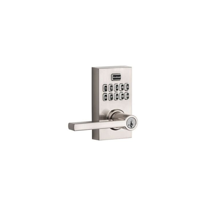 Kwikset SmartKey Halifax Door Lever SmartCode 917 Satin Nickel