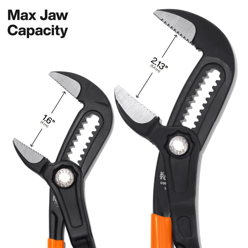 Klein Tools Straight Jaw Quick-Adjust Pump Pliers Set 2 Pieces, large image number 7