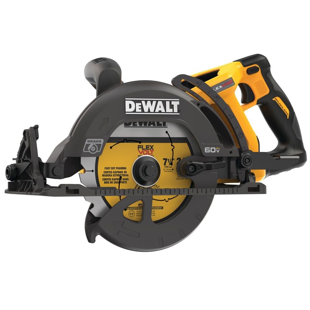 DEWALT 60V MAX 7-1/4 Inch Cordless Saw & 20/60V MAX Li-Ion Battery Bundle, large image number 4