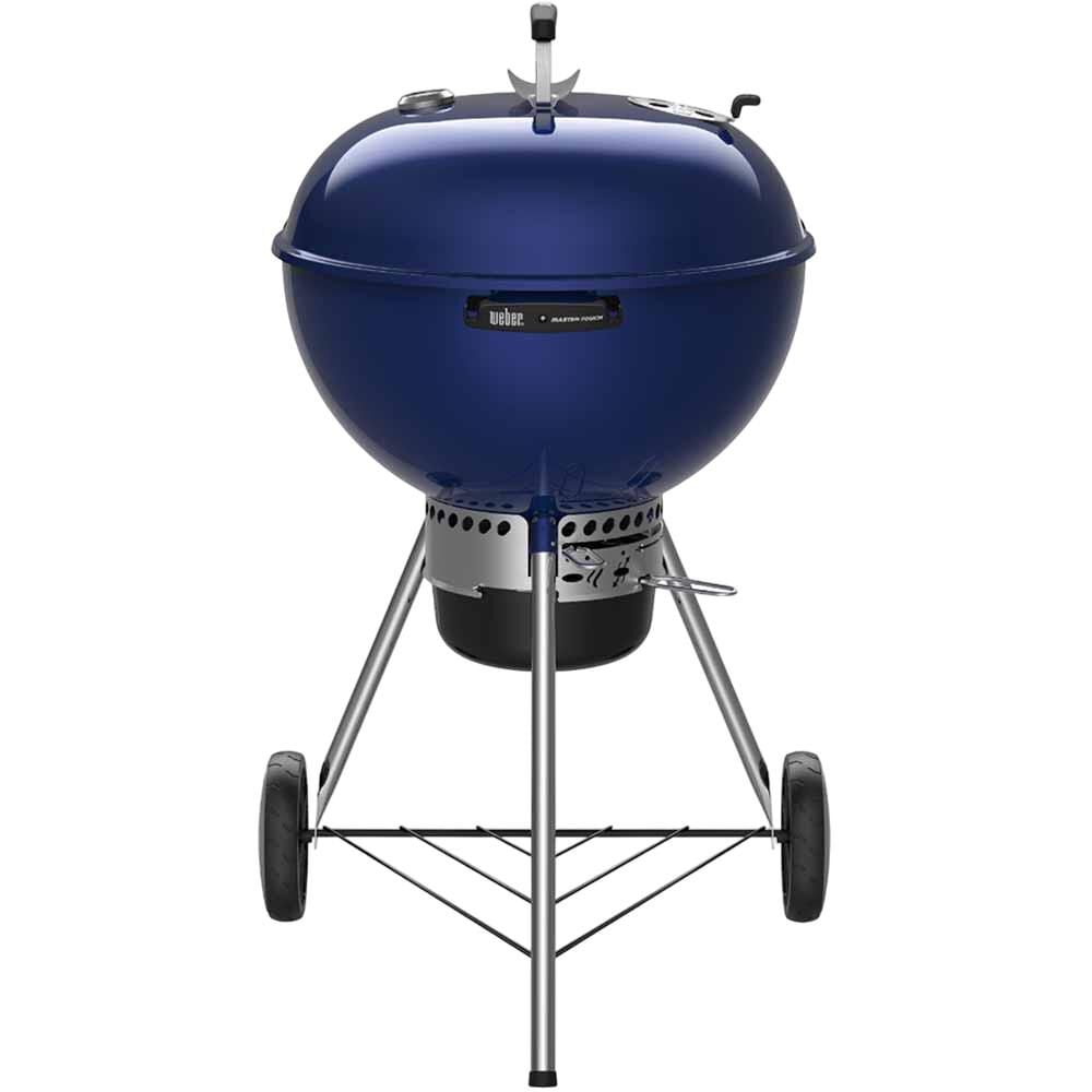 Weber Master-Touch 22 Inch Charcoal Grill with Thermometer, Deep Ocean Blue – 14516001